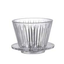 1 pieza Cafetera de compartir de 400 ml reutilizable con embudo de café y taza de filtro graduado, de vuelta a clases