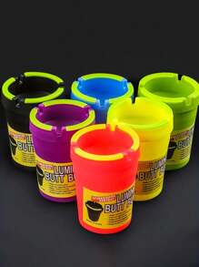 1pc Glow In The Dark Car Ashtray Cigarette Self-Extinguishing Cup Car Ash Holder Portable Truck Home Office PORTABLE ASHTRAY