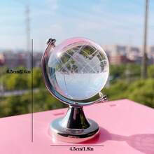 1 pieza Adorno de bola de cristal en miniatura, decoración de escritorio creativa y transparente tallada, accesorio fotográfico, regalo pequeño - Blanco - Ver 2