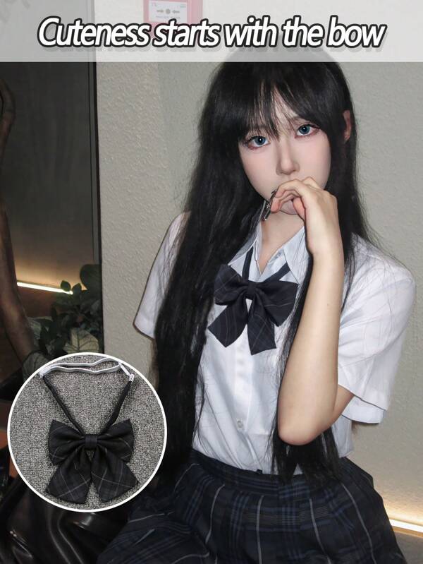 1PC Bow Tie For Women's College Style Uniform School Bow Accessories Women