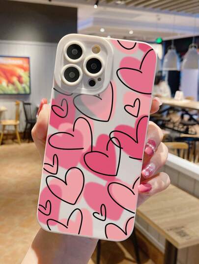 苹果 Y2K 1 件装磨砂心形眼防震 TPU 手机壳适用于 /Galaxy/Honor 智能手机防水防摔防刮