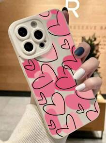 苹果 Y2K 1 件装磨砂心形眼防震 TPU 手机壳适用于 /Galaxy/Honor 智能手机防水防摔防刮 - 白色 - 查看 2