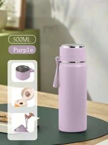 1 个 SUS316 不锈钢真空保温水瓶，带手柄和过滤器，500ml/16.9oz 和 600ml/20oz，防漏，便携，适合户外、旅行、跑步、骑自行车、徒步旅行、游泳返校 - 彩色 - 查看 15