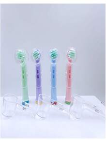 4 pièces Capuchon de protection anti-poussière pour tête de brosse à dents électrique - Transparent - Voir 9
