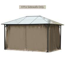 10' X 20' Pop Up Canopy Tent With Netting, Heavy Duty Instant Sun Shelter, Large Tents For Parties With Carry Bag For Outdoor, Garden, Patio, Cream White