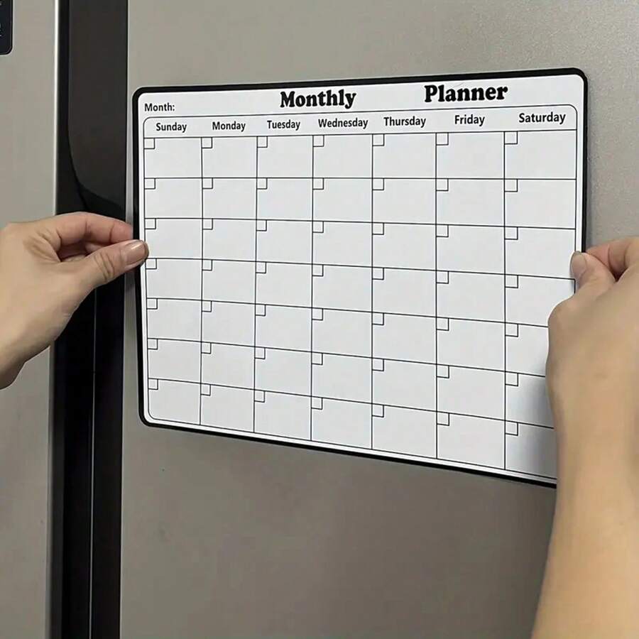 Dry Erase Fridge Calendar Weekly Kitchen Planner With