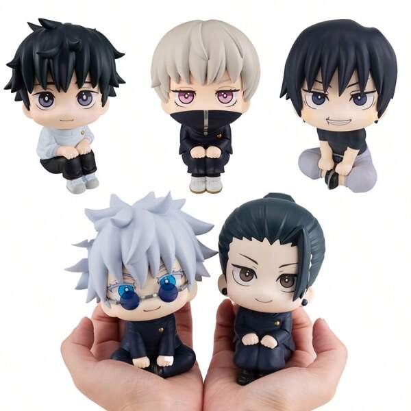 bandai 1PC 10cm/3.94inch Anime Figure Look Up Q Version /Geto Suguru Action Figure Fushiguro Toji/Okkotsu Yuta/Inumaki Toge Figurine PVC Adult Collection Model Doll Toys Room Decorations Christmas Halloween Gifts