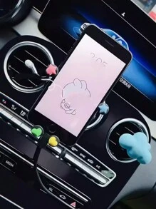 Creative Cute Car Air Vent Phone Holder, Car Navigation Phone Mount - Multicolor - View 2
