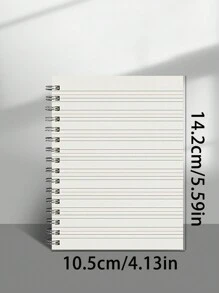 1 pieza Cuaderno espiral simple