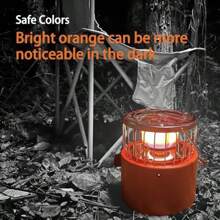 2 In 1 Portable Propane Heater Stove Pro With Fireproof Gloves Space Heating UK - Orange - View 7