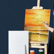 1 tela da pittura semplice, tela per pittura multiuso semplice, cornice e tela per pittura a olio