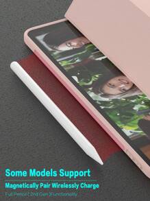 1pc Tablet Protective Case Compatible With IPad, Soft Anti-Fall Protection, Ultra-Thin/Smart Stand/Auto-Wake Protective Case Compatible With TPU Leather Apple IPad Mini 4/5/6, 9.7/10.2/10.5 Inches, Air 4/5/6, 10th Gen, 10.9 Inches, Pro 11 Inches, Air 11(M2) , Air 13 And Pro 11(M4)-Pink - Pink - View 6