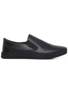 Slip On Shoes Casual Men's Yacht Sneakers Women's Easy Wear Elastic Lightweight Comfortable - 黑色 - 查看 7