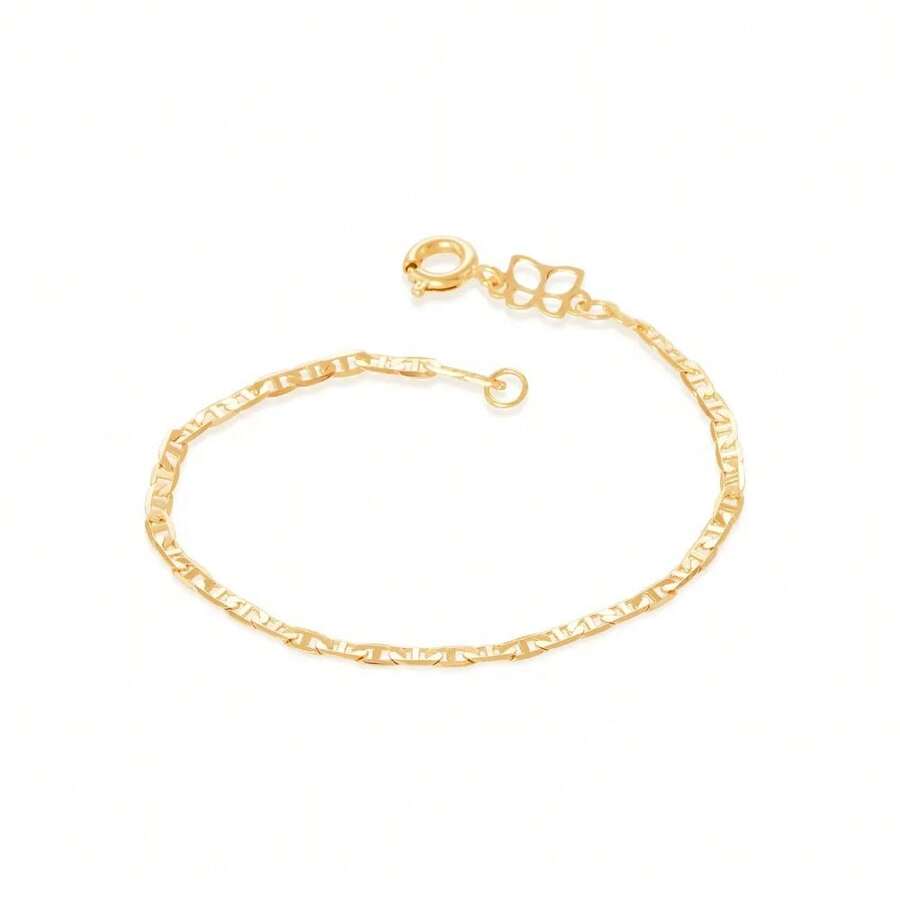 18K GOLD BRACELET FOR MALE CHILDREN FOR BABY OR UNISEX ROMMANEL DIAMOND PIN 550744 - 金黃色 - 查看 1