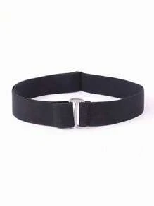 1 件可调节弹性隐形腰带，女士简约弹力无缝牛仔腰带，尼龙材质