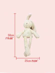 1入組兔子形狀寵物毛絨玩具 - 白色 - 查看 4