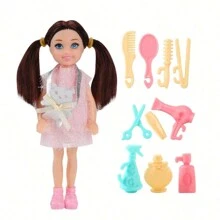 14.5 厘米/5.5 英寸可爱凯莉切尔西娃娃，多种设计和颜色，可移动关节，包括 10 个配件 + 1 个娃娃 - 彩色 - 查看 14
