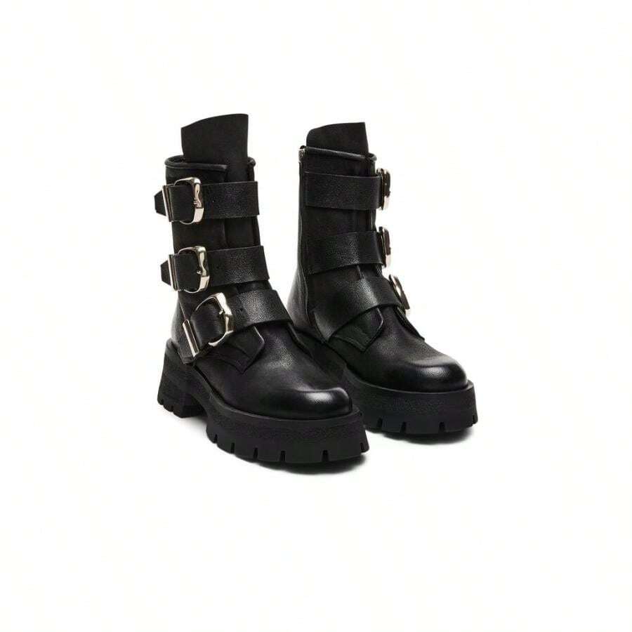 Steve Madden Roland - Black Leather - View 1