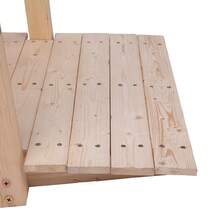 Arch Bridge Small Wooden Bridge Courtyard Outdoor Anticorrosive Wood Landscape Bridge Burlywood - Burlywood - View 8