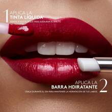 Labial Rojo Fantasia Esika 36hrs de color, no transferencia, mayor hidratación, alta pigmentación, resultado insuperable - Rojo Fantasia - Ver 3