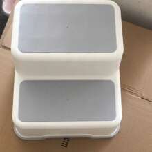 儿童踏脚凳、婴儿马桶便盆凳、幼儿脚凳、浴室梳妆台踏脚凳婴儿洗澡家庭装饰礼物 - 灰色 - 查看 7