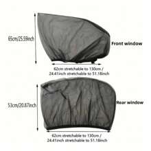 Easypie Selection Umbrelă de soare de înaltă calitate pentru geam de mașină 4 buc - umbrele de soare față și spate pentru protecție solară supremă și camping confortabil