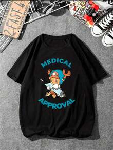 Unisex T-Shirt 100% Cotton Medical Approval Streetwear Fast Shipping - 黑色 - 查看 2