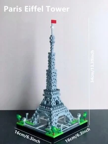 1 pieza Kits de modelo de edificios de arquitectura famosos - Coliseo, Torre Eiffel, Casa Blanca, Torre Elizabeth, Estatua de la Libertad, Torre Inclinada de Pisa, regalo educativo creativo rompecabezas 3D