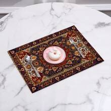 4 cái/bộ Tấm lót bàn ăn họa tiết Thổ Nhĩ Kỳ phương Đông, Thích hợp cho bữa tiệc, cắm trại, du lịch, kỳ nghỉ, thảm trải bàn ăn trong trang trại mộc mạc, nhà bếp, phòng ăn, gia đình, trong nhà & ngoài trời - Nhiều màu - Xem 4