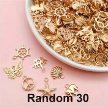 20/30/50 قطعة من الإكسسوارات المعدنية المطلية بالذهب لتصنيع المجوهرات DIY للسوار والعقد