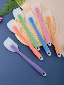 1pc Multifunctional Silicone Spatula, Heat Resistant, Suitable For Baking, Cooking And Mixing - Great For Cakes, Batters And More