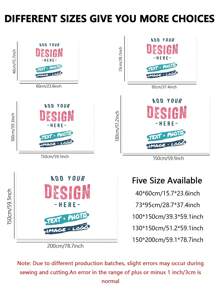 1 pieza Tapiz de pared personalizado, tapiz de pared grande personalizado, regalo de inauguración de la casa, diseña tu propio tapiz de tela para colgar en la pared, se puede imprimir texto, imágenes, fotos, logotipos, patrones, adecuado para cumpleaños, graduación y otras ocasiones - Multicolor - Ver 2