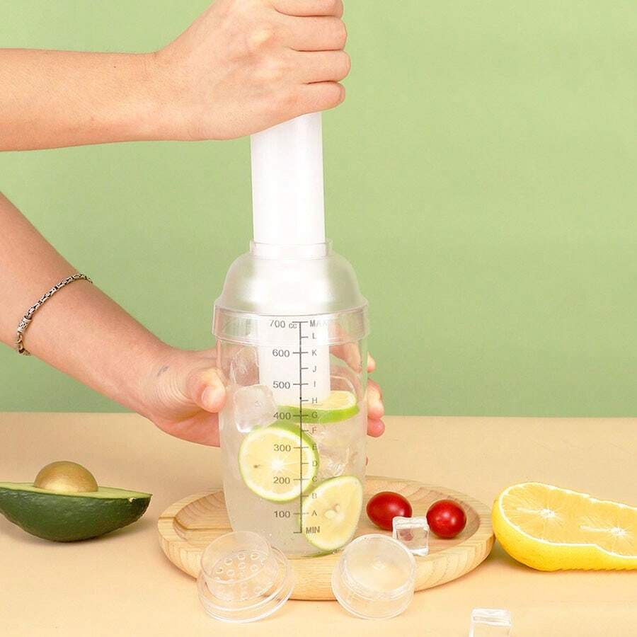 1pc Cocktail Shaker Set, Including Shaker, Muddler, Strainer And Accessories SHEIN USA