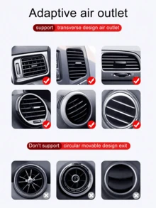 1pc Gravity Car Air Vent Phone Holder, Non-Slip Secure Mount Easy Installation - Multicolor - View 6