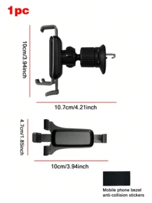 1pc Gravity Car Air Vent Phone Holder, Non-Slip Secure Mount Easy Installation - Multicolor - View 3
