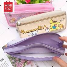 1pc Cute Large Capacity Dual Compartment Zipper Pencil Case Pouch, PU Material For School, Travel And Cosmetic Storage - Multicolor - View 7