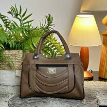 Women's Small Basic Side Bag With 3 Dividers And Adjustable Cross Strap Immediate Shipping - Lạc đà - Xem 1