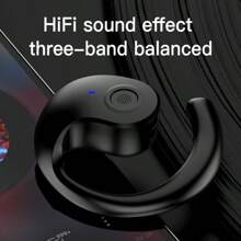 1Pc Single OWS Ear Hook Touch Control Wireless Headset Lighter For GYM Sport Running With MIC