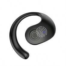 1Pc Single OWS Ear Hook Touch Control Wireless Headset Lighter For GYM Sport Running With MIC