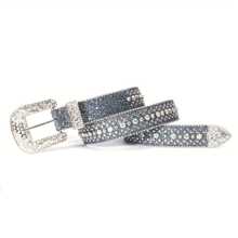 Boho Rhinestone Decor Belt Halloween - Blue - View 5