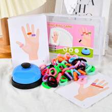 Children's Educational Toy: Ring Toss Game With Colorful Matching Puzzle Cards, Great For Parent-Child Interaction