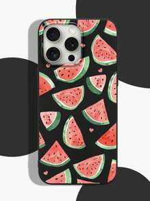 1 ốp lưng điện thoại màu đen với họa tiết dưa hấu mùa hè, tương thích với iPhone 16 Pro Max/16 Pro/16 Plus/11/11 Pro/11 Pro Max/12/12 Pro/12 Mini/12 Pro Max/13/13 Pro/13 Pro Max/13 Mini/14/14 Plus/14 Pro/14 Pro Max/15/15 Plus/15 Pro/15 Pro Max/7/8 Plus/XR/XS Max/X, A55/A54/S24/S24 Plus/S24 Ultra/S24 FE, Pixel 9/9 Pro/9 Pro X, thích hợp làm quà tặng. - Nhiều màu - Xem 1