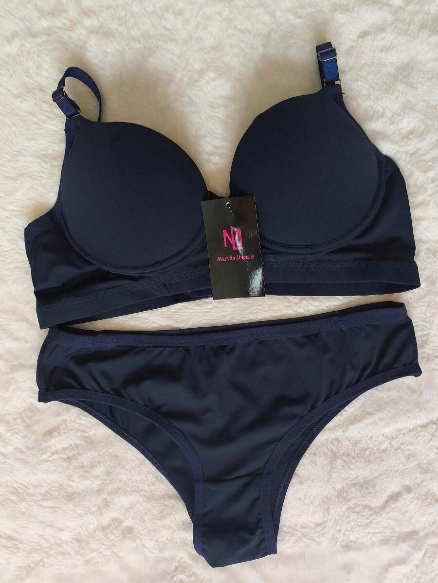 Day Day Lingerie Set - Màu xanh hải quân - Xem 1