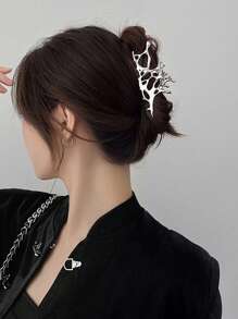 Agrafe de păr lichide metalice elegante de Halloween pentru păr gros, accesorii elegante pentru păr cu gheare pentru femei
