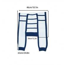 1pc Crochet Knitted Casual Striped Shawl, Suitable For Everyday, Air-Conditioned Home, Outdoor Activities, Camping Etc.