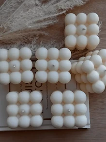 Molde de vela de silicona 3D en forma de cubo, bola redonda pequeña y cristal, molde de resina epoxi para manualidades de velas DIY, herramienta para hacer velas, molde de jabón y suministros de decoración hecha a mano