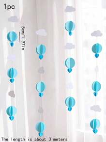 goodfell 1 pezzo/3 pezzi Palloncino d'aria piccolo e decorazioni appese a forma di nuvola 3D, perfette per feste e decorazioni di stanze, decorazioni per la casa, decorazioni per stanze, decorazioni per pareti - Multicolore - Visualizzare 8