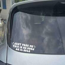 Just Pass Me 有趣的汽车贴花、可爱的汽车贴纸、可爱的汽车贴花、汽车贴花、汽车贴纸、可爱的保险杠贴纸、卡哇伊少女汽车 - 均碼 - 查看 8