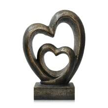1Pcs Gift Couple Ornaments Valentines Day Gifts Desktop Decor Heart Figurines Home Decor Desktop Ornament Statue Decor Girls Jewelry Rack Resin Wedding Lovers