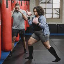 3 双加大码男女款压力袜，小腿加宽，20-30 毫米汞柱，加大膝盖支撑，促进血液循环